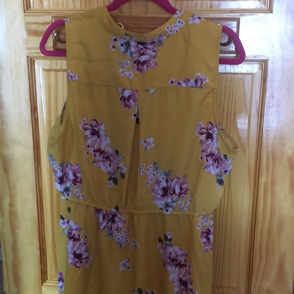 Stella Tweed Dresses Yellow Floral Shirt Dress Poshmark